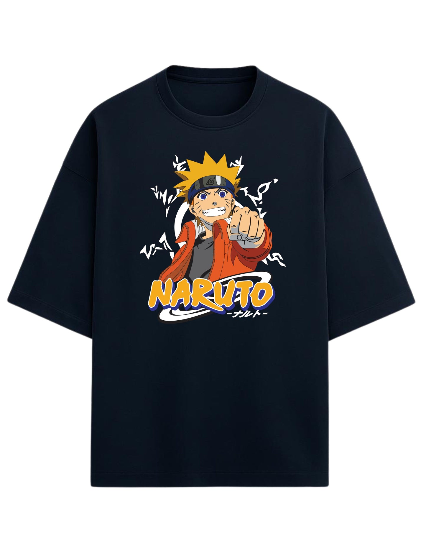 Naruto “Believe It!” Oversized T-Shirt | Naruto Shippuden Graphic Tee | Premium 260 GSM Cotton