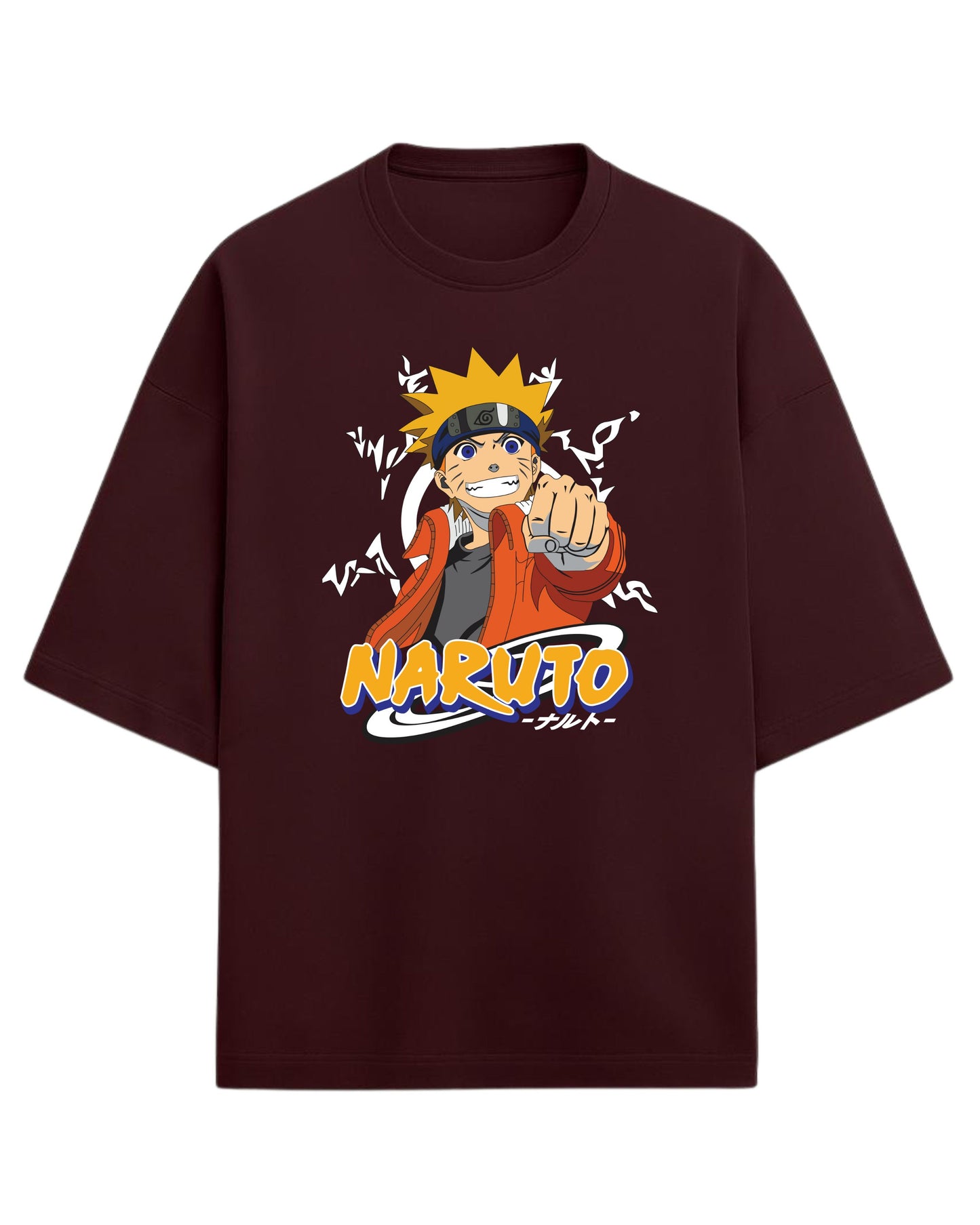 Naruto “Believe It!” Oversized T-Shirt | Naruto Shippuden Graphic Tee | Premium 260 GSM Cotton