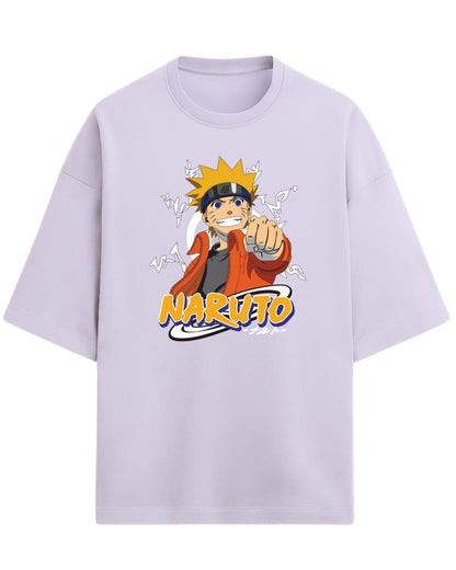 Naruto “Believe It!” Oversized T-Shirt | Naruto Shippuden Graphic Tee | Premium 260 GSM Cotton
