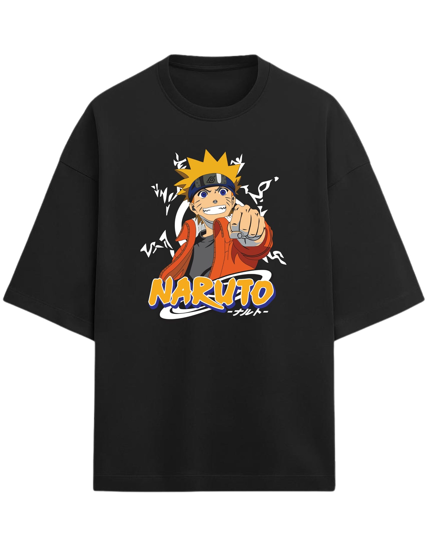 Naruto “Believe It!” Oversized T-Shirt | Naruto Shippuden Graphic Tee | Premium 260 GSM Cotton
