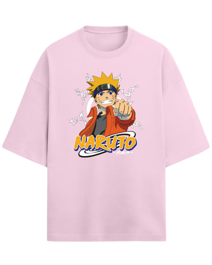 Naruto “Believe It!” Oversized T-Shirt | Naruto Shippuden Graphic Tee | Premium 260 GSM Cotton
