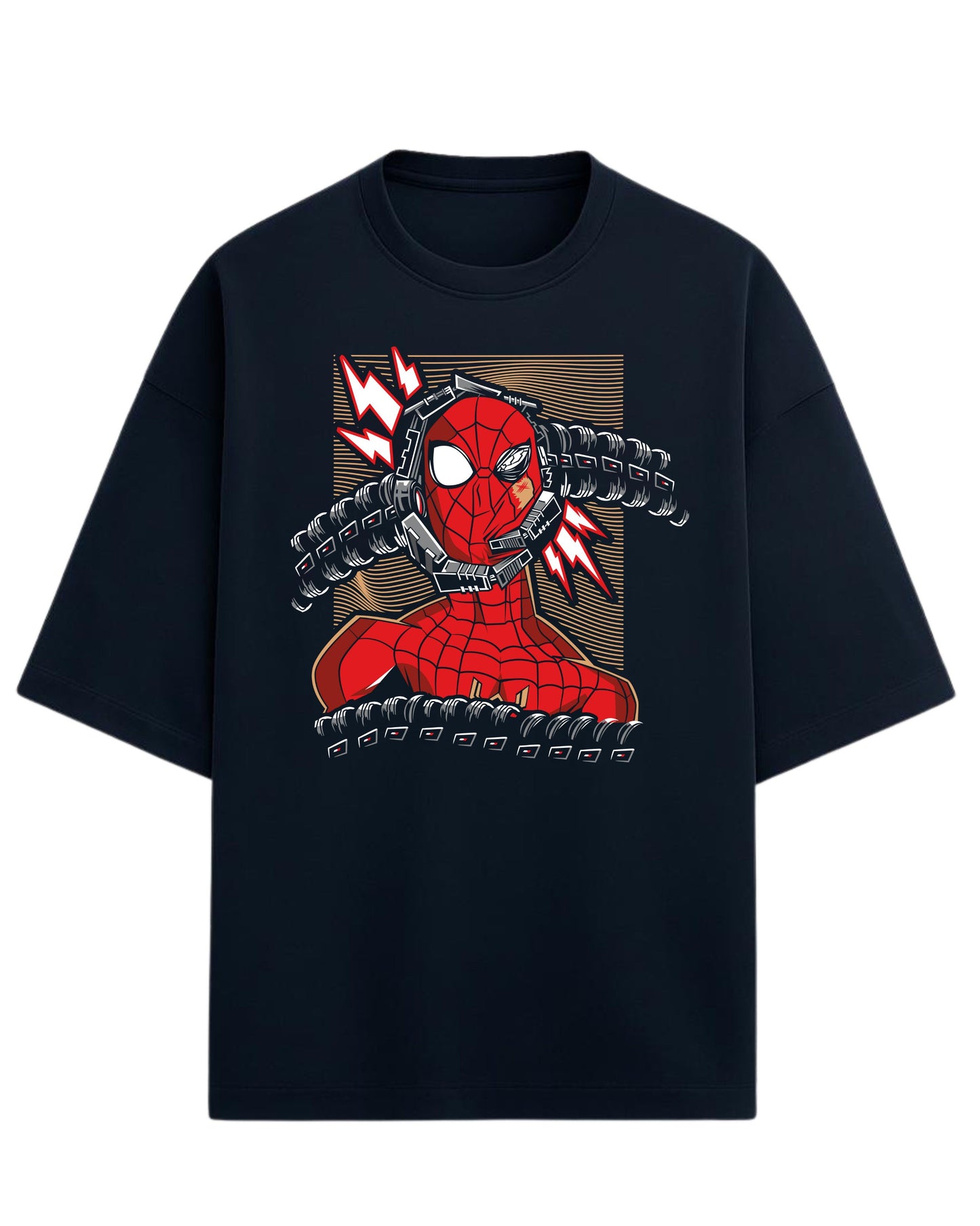 Spider-Man “Doc Ock Fusion” Oversized T-Shirt | Marvel Graphic Tee | Premium 260 GSM Cotton