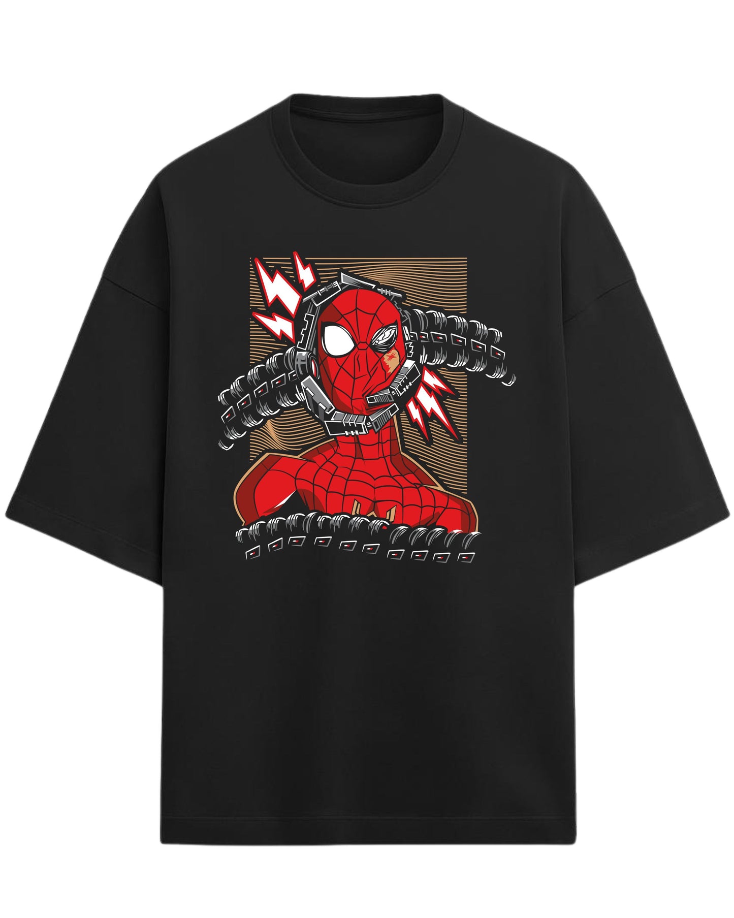 Spider-Man “Doc Ock Fusion” Oversized T-Shirt | Marvel Graphic Tee | Premium 260 GSM Cotton