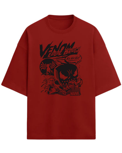 Venom “Eddie Brock Chaos” Oversized T-Shirt | Marvel Villain Graphic Tee | Premium 260 GSM Cotton
