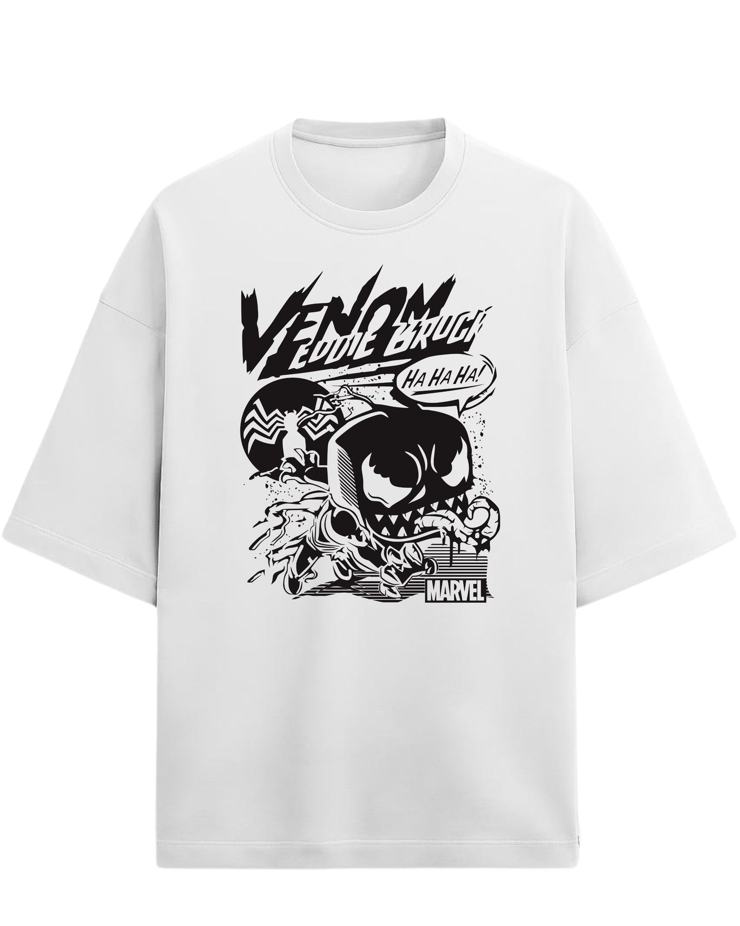 Venom “Eddie Brock Chaos” Oversized T-Shirt | Marvel Villain Graphic Tee | Premium 260 GSM Cotton