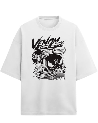 Venom “Eddie Brock Chaos” Oversized T-Shirt | Marvel Villain Graphic Tee | Premium 260 GSM Cotton