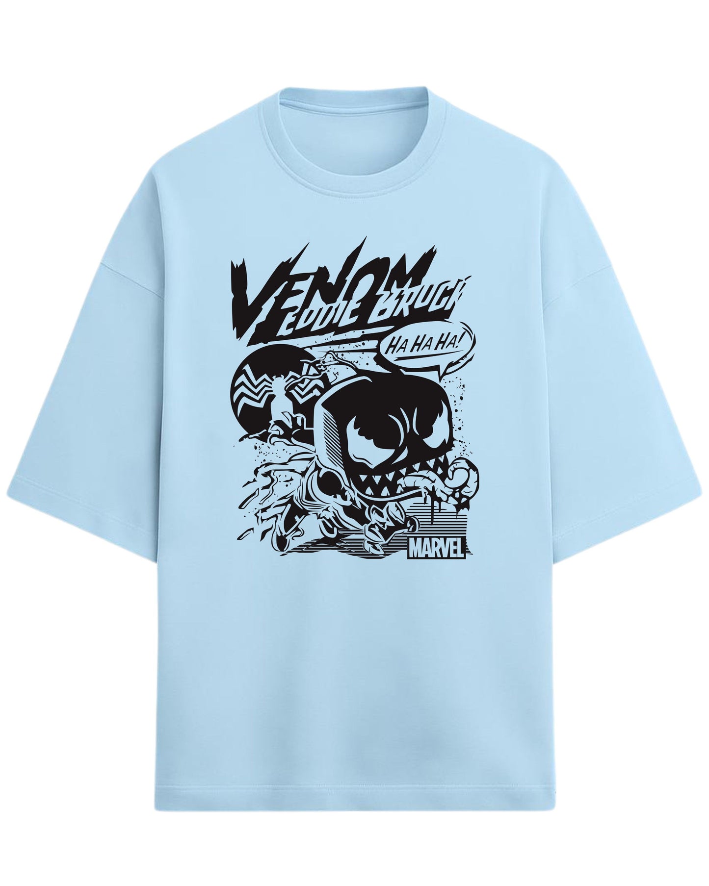 Venom “Eddie Brock Chaos” Oversized T-Shirt | Marvel Villain Graphic Tee | Premium 260 GSM Cotton