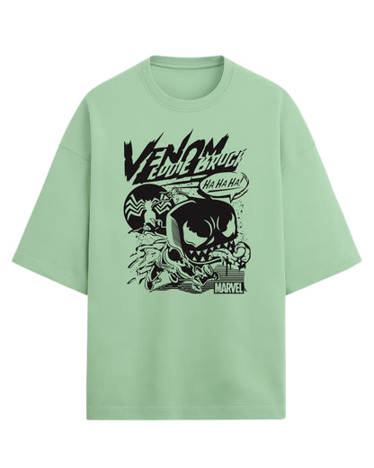 Venom “Eddie Brock Chaos” Oversized T-Shirt | Marvel Villain Graphic Tee | Premium 260 GSM Cotton
