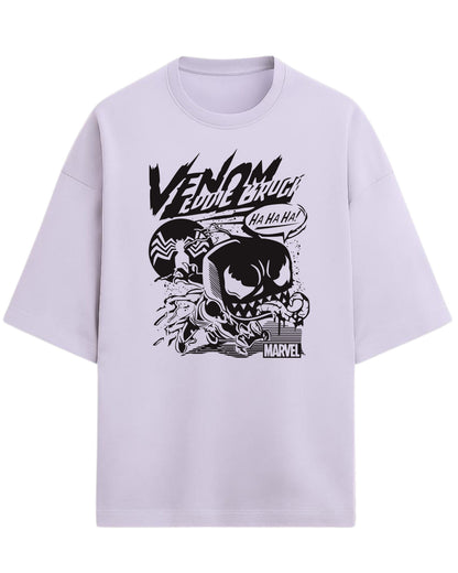 Venom “Eddie Brock Chaos” Oversized T-Shirt | Marvel Villain Graphic Tee | Premium 260 GSM Cotton