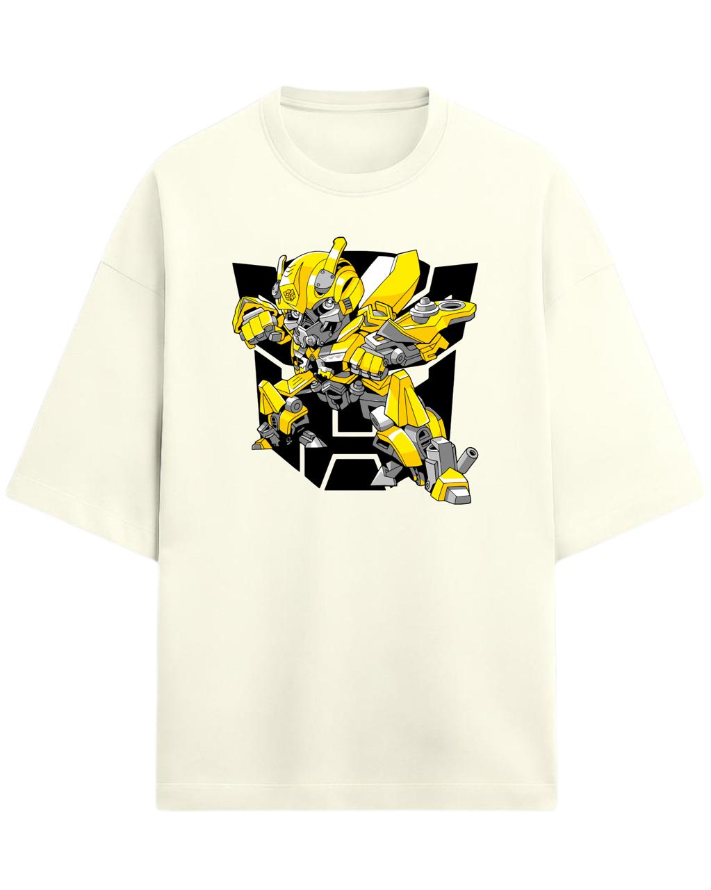 Bumblebee “Autobot Hero” Oversized T-Shirt | Transformers Graphic Tee | Premium 260 GSM Cotton