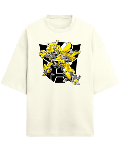 Bumblebee “Autobot Hero” Oversized T-Shirt | Transformers Graphic Tee | Premium 260 GSM Cotton