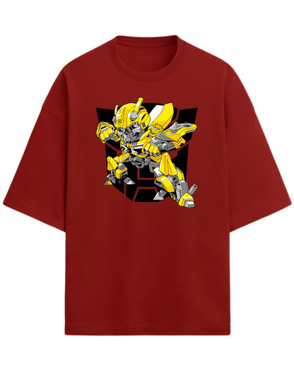 Bumblebee “Autobot Hero” Oversized T-Shirt | Transformers Graphic Tee | Premium 260 GSM Cotton
