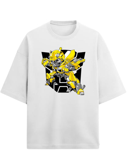 Bumblebee “Autobot Hero” Oversized T-Shirt | Transformers Graphic Tee | Premium 260 GSM Cotton