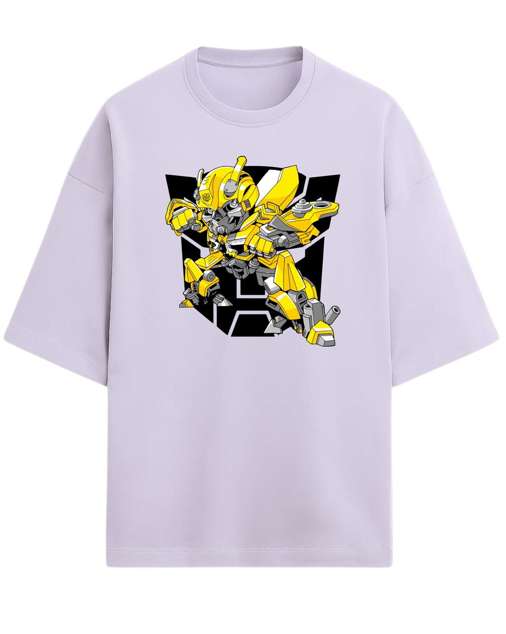 Bumblebee “Autobot Hero” Oversized T-Shirt | Transformers Graphic Tee | Premium 260 GSM Cotton