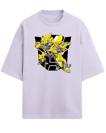 Bumblebee “Autobot Hero” Oversized T-Shirt | Transformers Graphic Tee | Premium 260 GSM Cotton