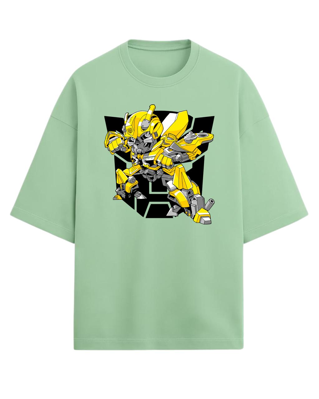 Bumblebee “Autobot Hero” Oversized T-Shirt | Transformers Graphic Tee | Premium 260 GSM Cotton