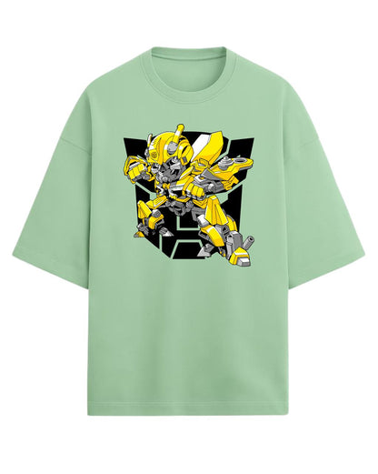 Bumblebee “Autobot Hero” Oversized T-Shirt | Transformers Graphic Tee | Premium 260 GSM Cotton