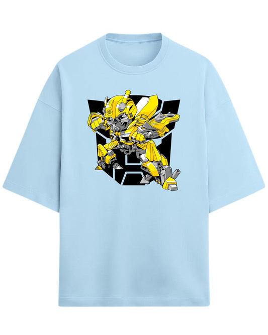Bumblebee “Autobot Hero” Oversized T-Shirt | Transformers Graphic Tee | Premium 260 GSM Cotton