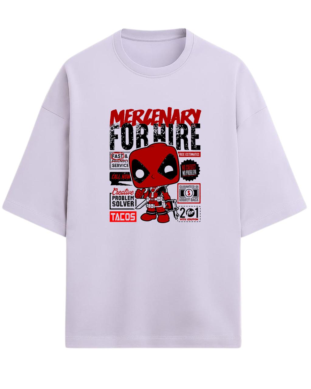 Deadpool “Merc with a Mouth” Oversized T-Shirt | Marvel Graphic Tee | Premium 260 GSM Cotton