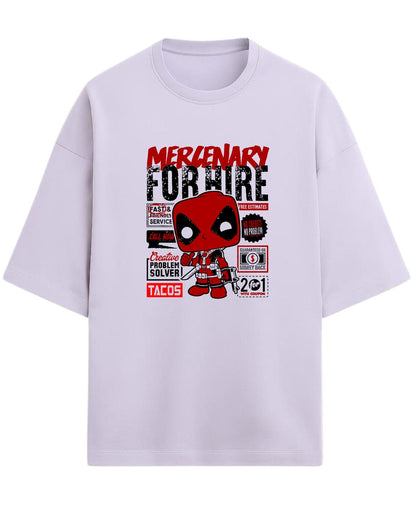 Deadpool “Merc with a Mouth” Oversized T-Shirt | Marvel Graphic Tee | Premium 260 GSM Cotton
