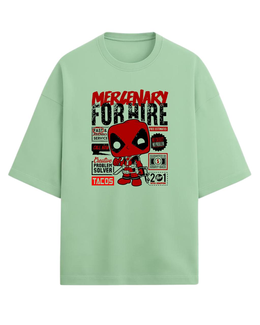 Deadpool “Merc with a Mouth” Oversized T-Shirt | Marvel Graphic Tee | Premium 260 GSM Cotton