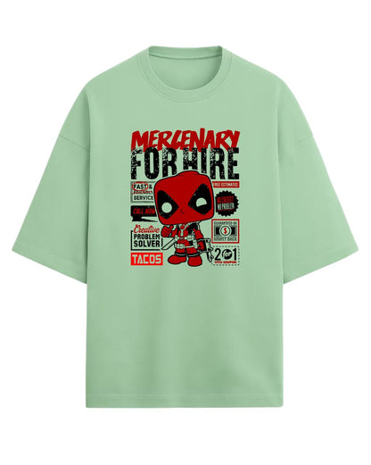 Deadpool “Merc with a Mouth” Oversized T-Shirt | Marvel Graphic Tee | Premium 260 GSM Cotton