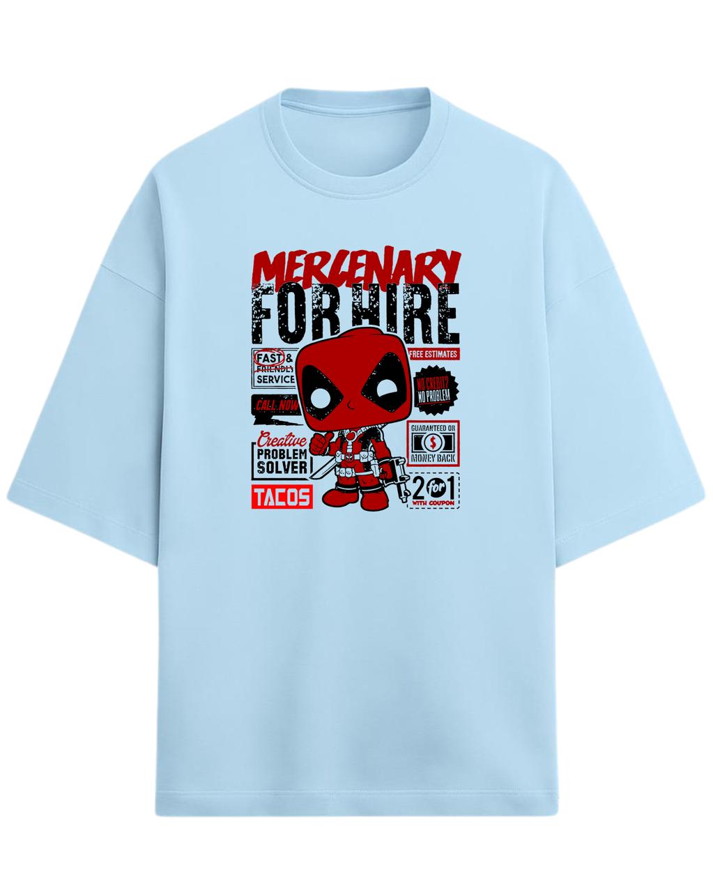 Deadpool “Merc with a Mouth” Oversized T-Shirt | Marvel Graphic Tee | Premium 260 GSM Cotton