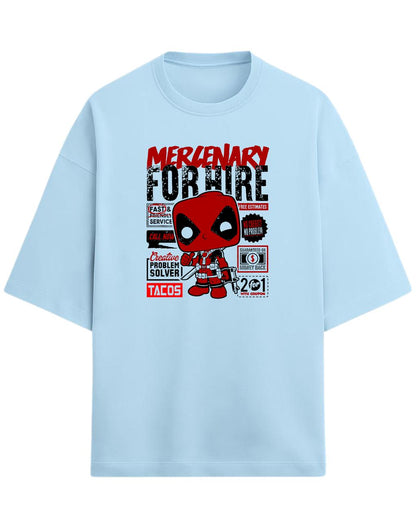 Deadpool “Merc with a Mouth” Oversized T-Shirt | Marvel Graphic Tee | Premium 260 GSM Cotton