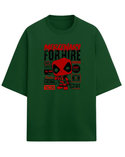 Deadpool “Merc with a Mouth” Oversized T-Shirt | Marvel Graphic Tee | Premium 260 GSM Cotton