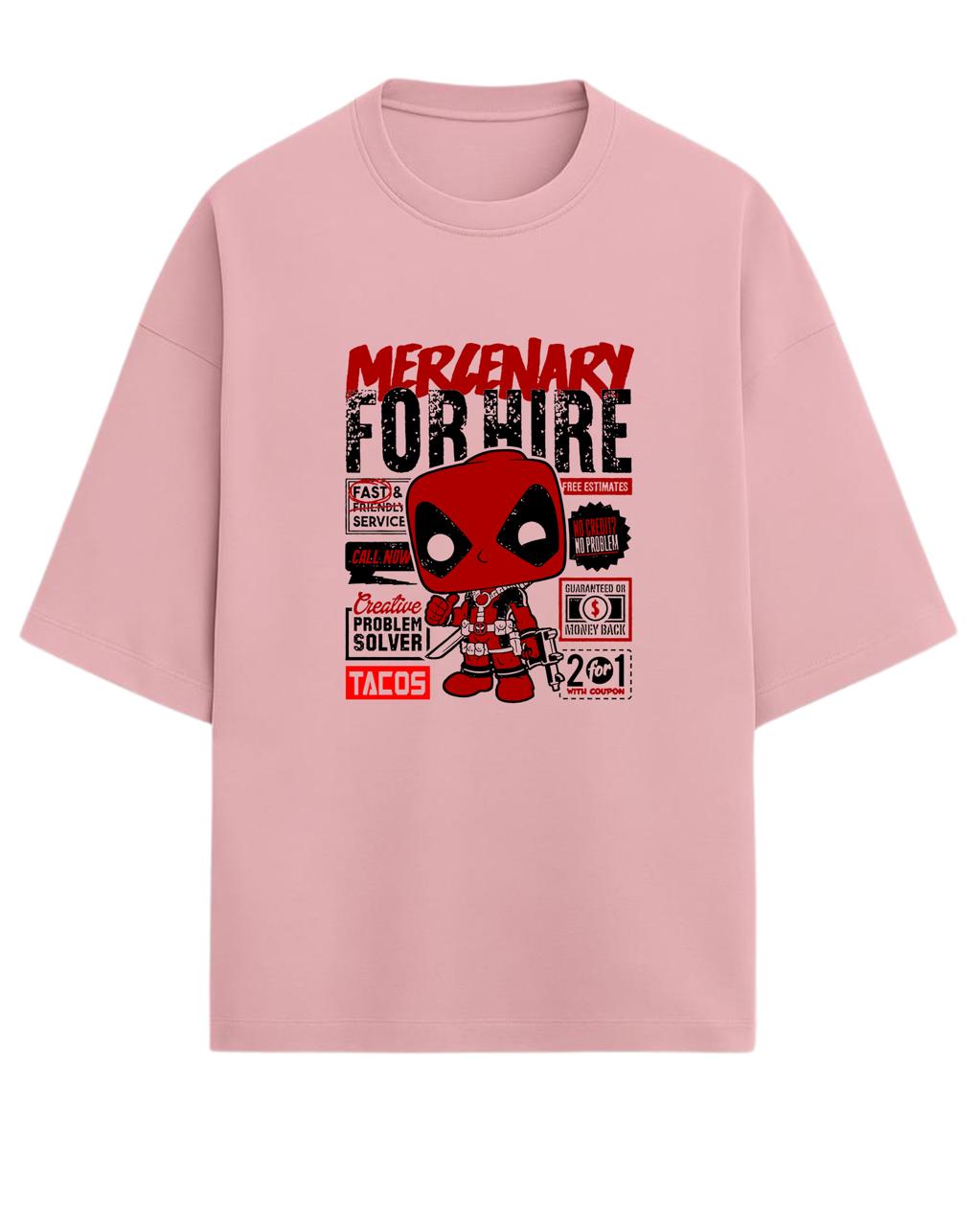 Deadpool “Merc with a Mouth” Oversized T-Shirt | Marvel Graphic Tee | Premium 260 GSM Cotton