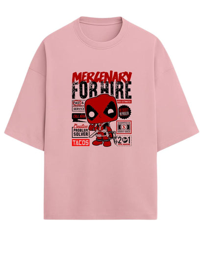 Deadpool “Merc with a Mouth” Oversized T-Shirt | Marvel Graphic Tee | Premium 260 GSM Cotton