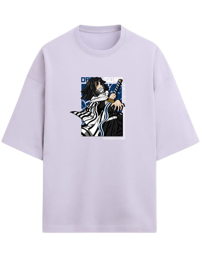 Obanai Iguro Serpent Hashira Oversized T-Shirt | Demon Slayer Anime Graphic Tee | Premium 260 GSM Cotton