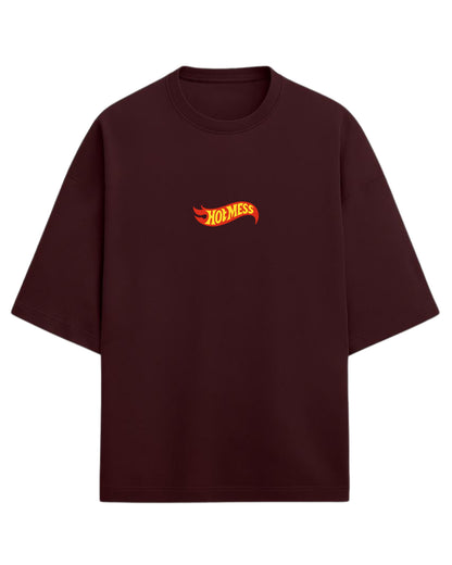 HOTMESS Graphic Oversized T-Shirt | Hotmess Graphic Tee | Premium 260 GSM Cotton