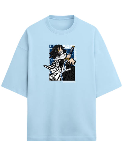 Obanai Iguro Serpent Hashira Oversized T-Shirt | Demon Slayer Anime Graphic Tee | Premium 260 GSM Cotton