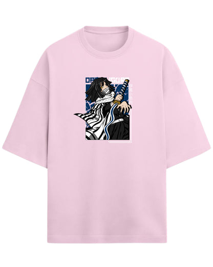 Obanai Iguro Serpent Hashira Oversized T-Shirt | Demon Slayer Anime Graphic Tee | Premium 260 GSM Cotton