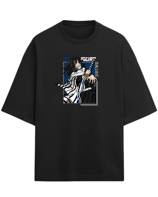 Obanai Iguro Serpent Hashira Oversized T-Shirt | Demon Slayer Anime Graphic Tee | Premium 260 GSM Cotton