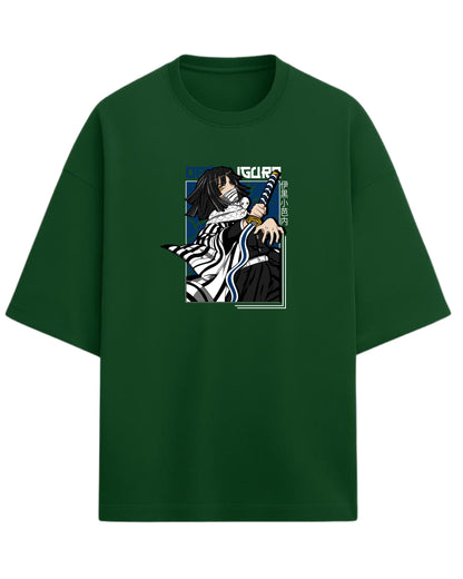 Obanai Iguro Serpent Hashira Oversized T-Shirt | Demon Slayer Anime Graphic Tee | Premium 260 GSM Cotton