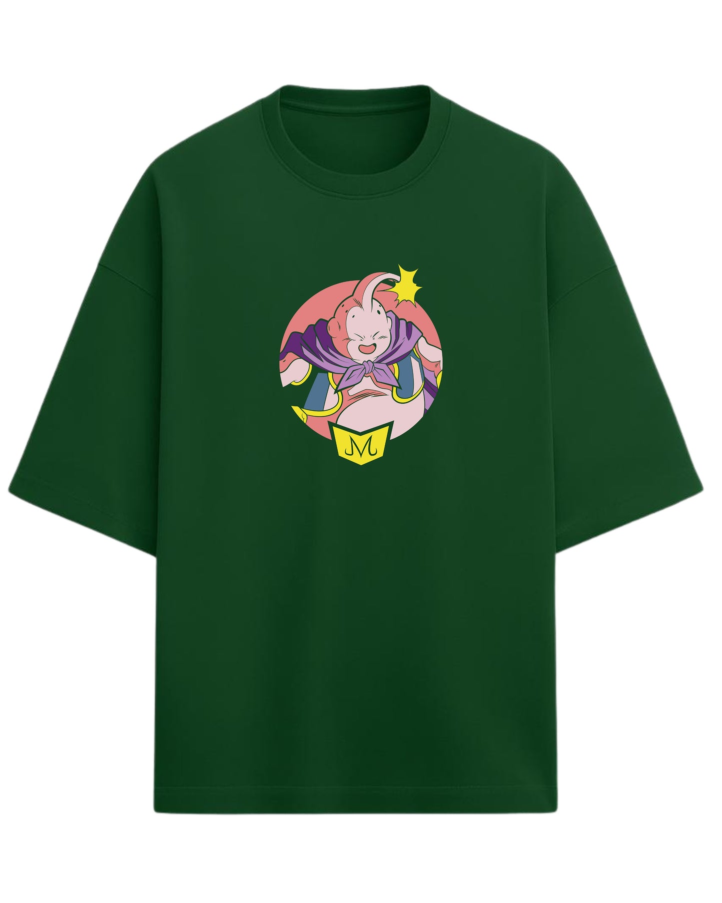 Majin Buu Oversized Tees | Dragon Ball Z Graphic Tee | Premium 260 GSM Cotton Blend
