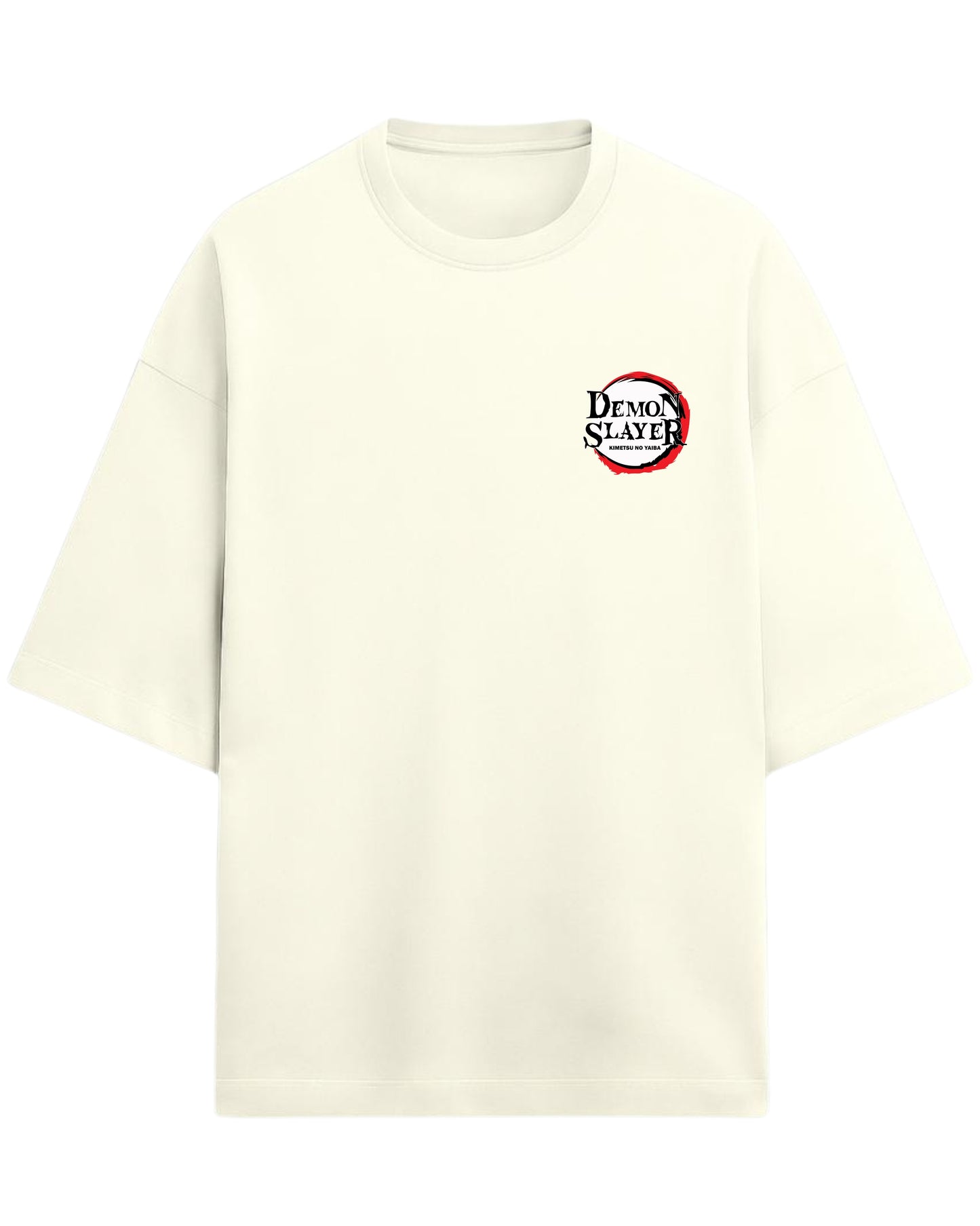 Tanjiro & Nezuko Duo Oversized T-Shirt | Demon Slayer Sibling Bond Graphic Tee | Premium 260 GSM Cotton