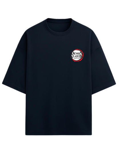 Shinobu Kocho Oversized T-Shirt | Demon Slayer Insect Hashira Anime Tee | Premium 260 GSM Cotton Blend