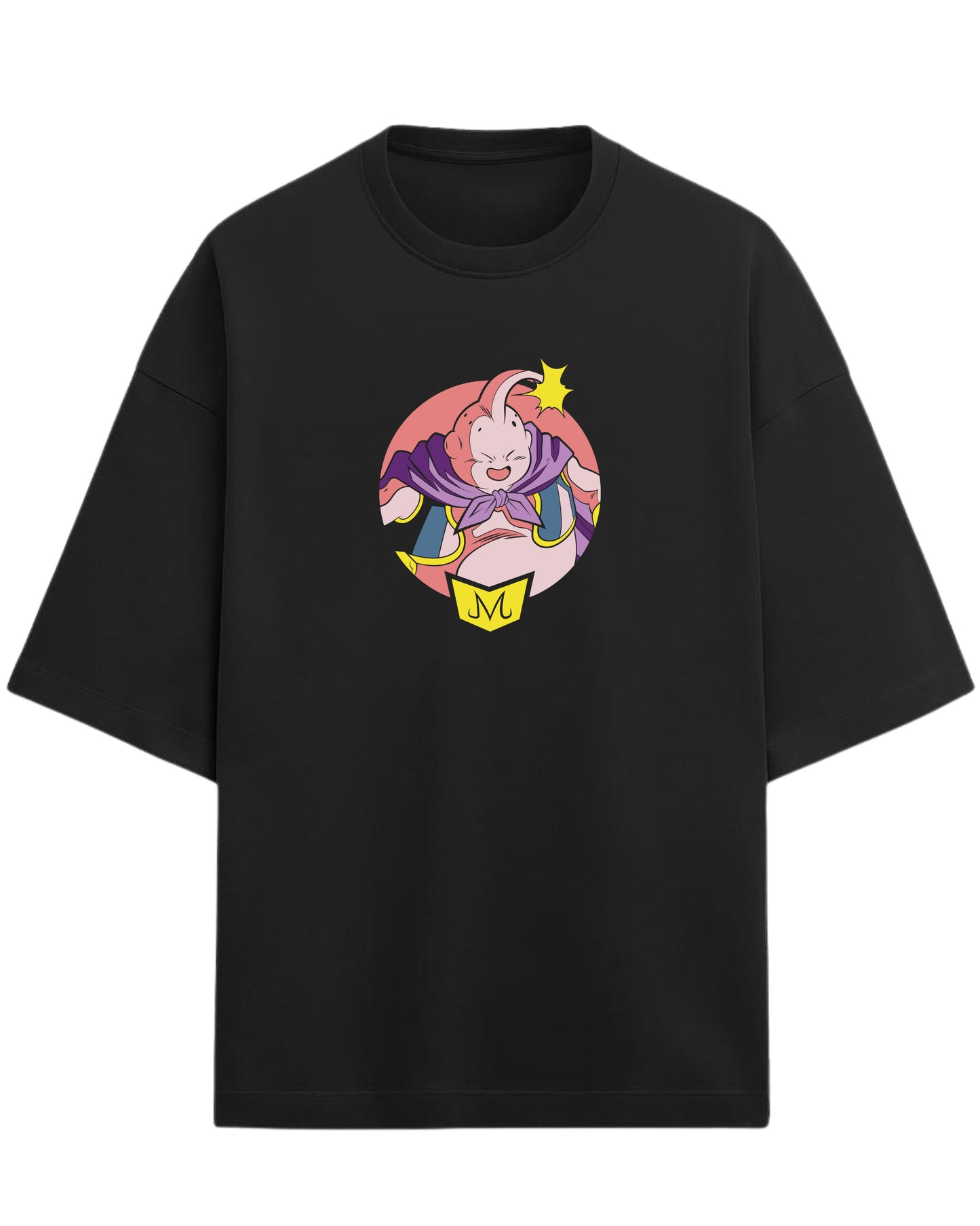 Majin Buu Oversized Tees | Dragon Ball Z Graphic Tee | Premium 260 GSM Cotton Blend