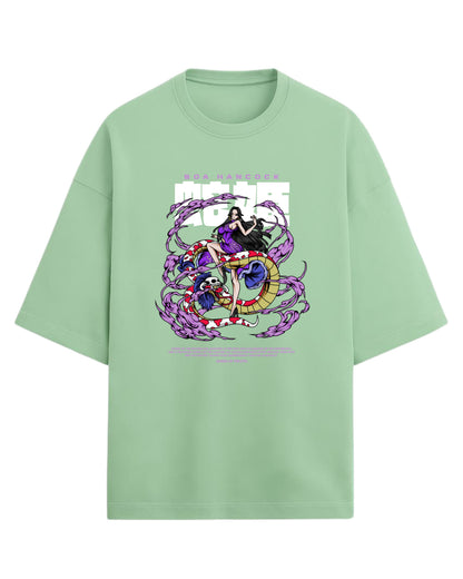 Boa Hancock Oversized Tees | One Piece Anime Graphic Tee | Premium 260 GSM Cotton Blend