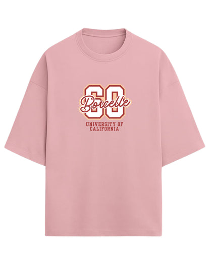 60 Borcelle Oversized T-Shirt | University of California Graphic Tee | Premium 260 GSM Cotton
