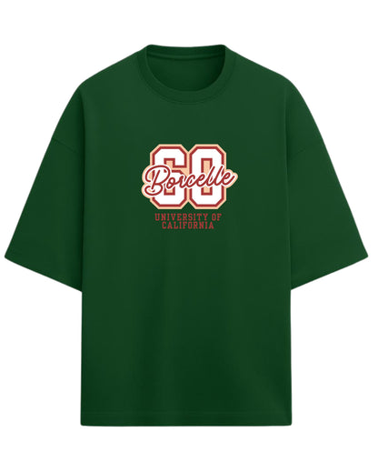 60 Borcelle Oversized T-Shirt | University of California Graphic Tee | Premium 260 GSM Cotton