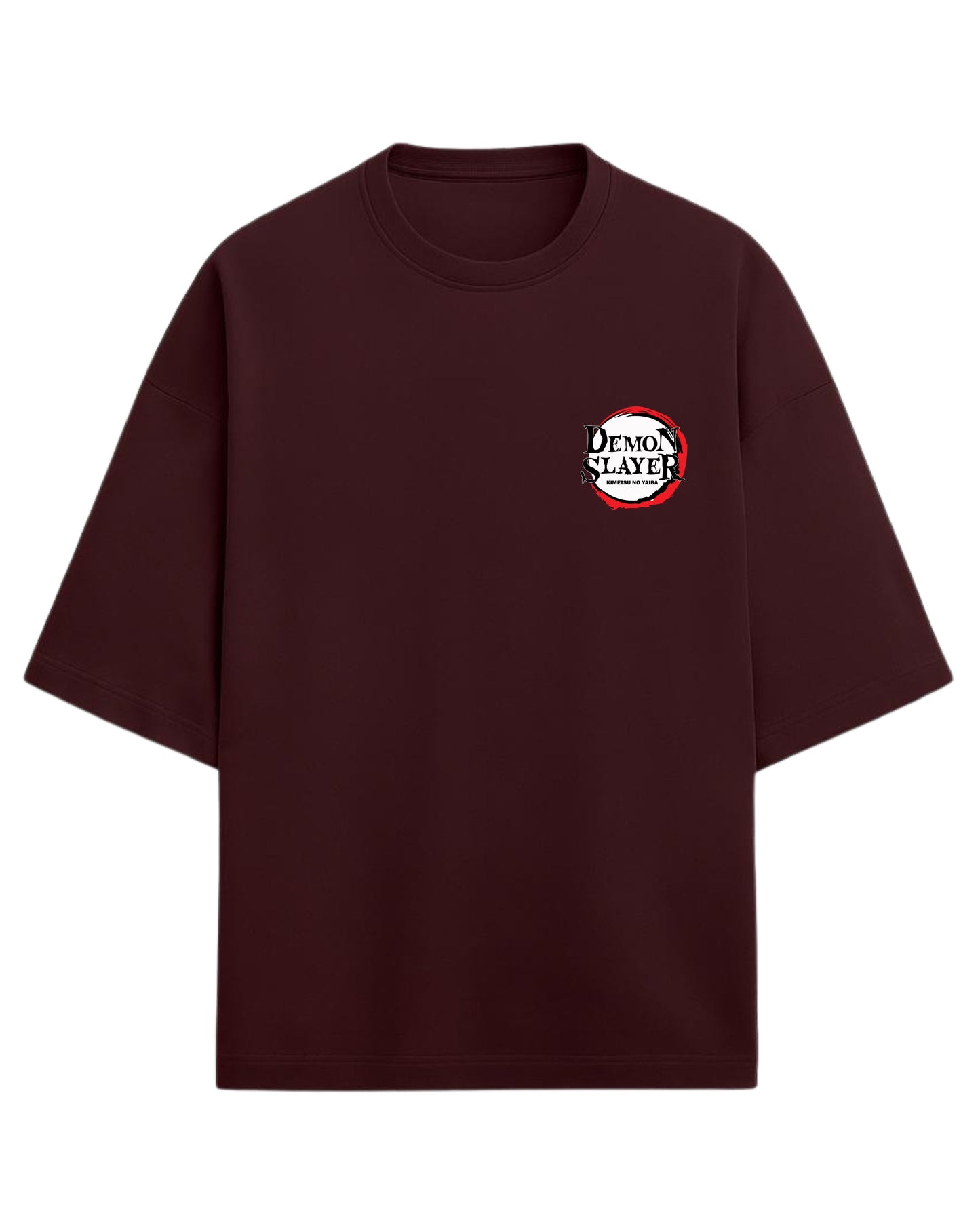 Tanjiro & Nezuko Duo Oversized T-Shirt | Demon Slayer Sibling Bond Graphic Tee | Premium 260 GSM Cotton