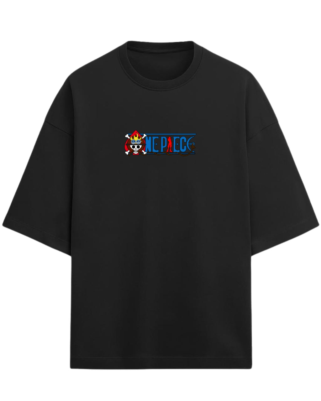Crocodile Oversized Tees  | One Piece Anime Graphic Tee | Premium 260 GSM Cotton Blend