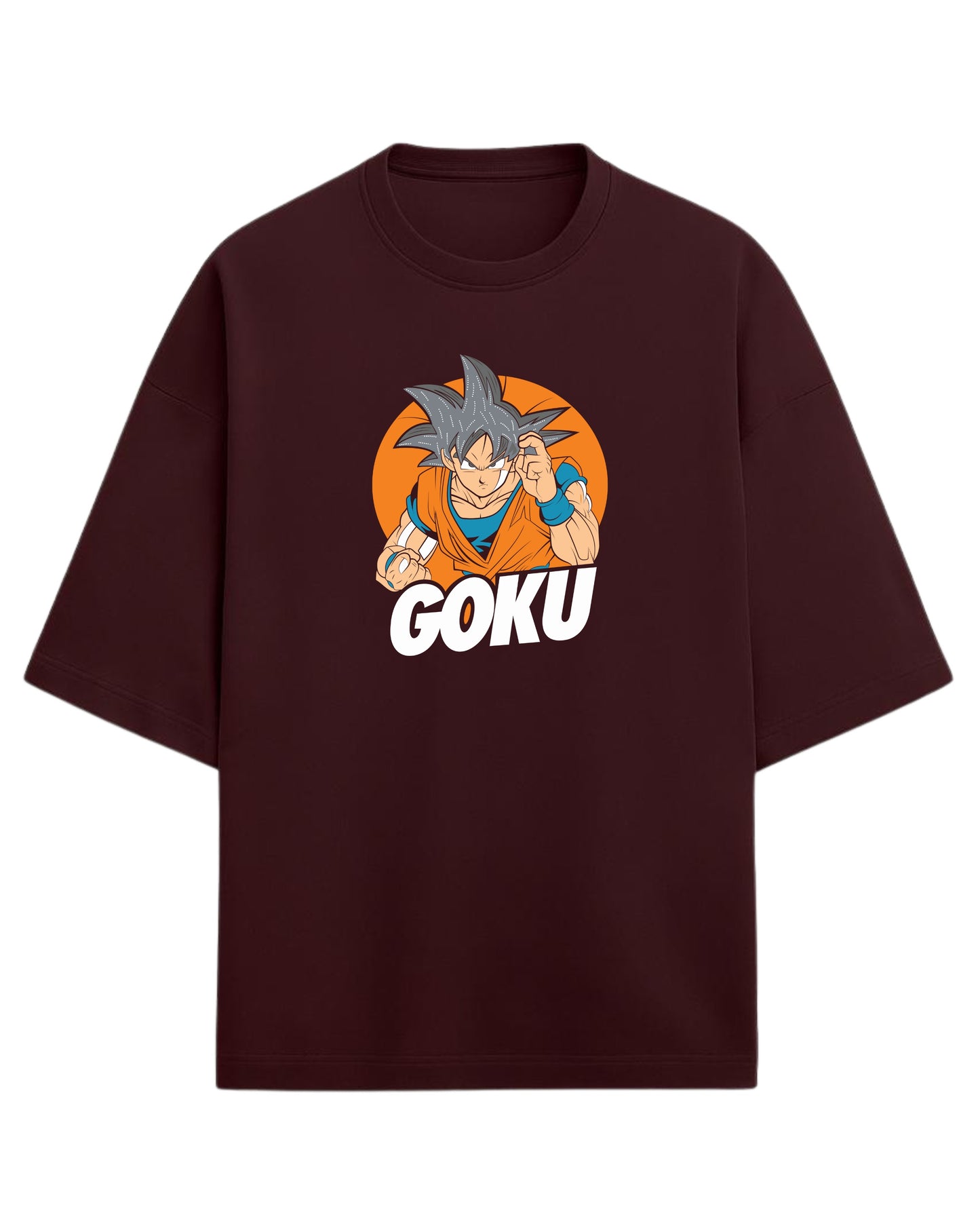 Ultra Instinct Goku Oversized Tees | Dragon Ball Z Graphic Tee | Premium 260 GSM Cotton Blend