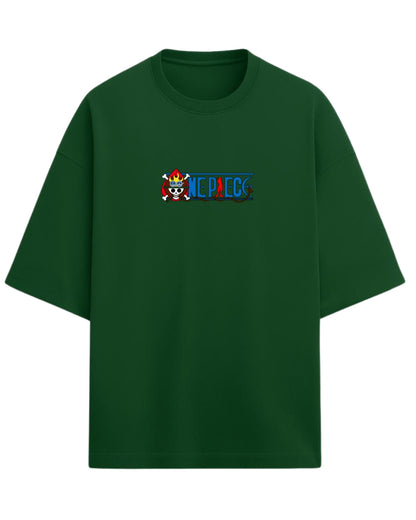 Crocodile Oversized Tees  | One Piece Anime Graphic Tee | Premium 260 GSM Cotton Blend
