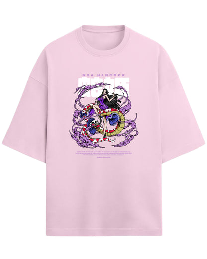 Boa Hancock Oversized Tees | One Piece Anime Graphic Tee | Premium 260 GSM Cotton Blend