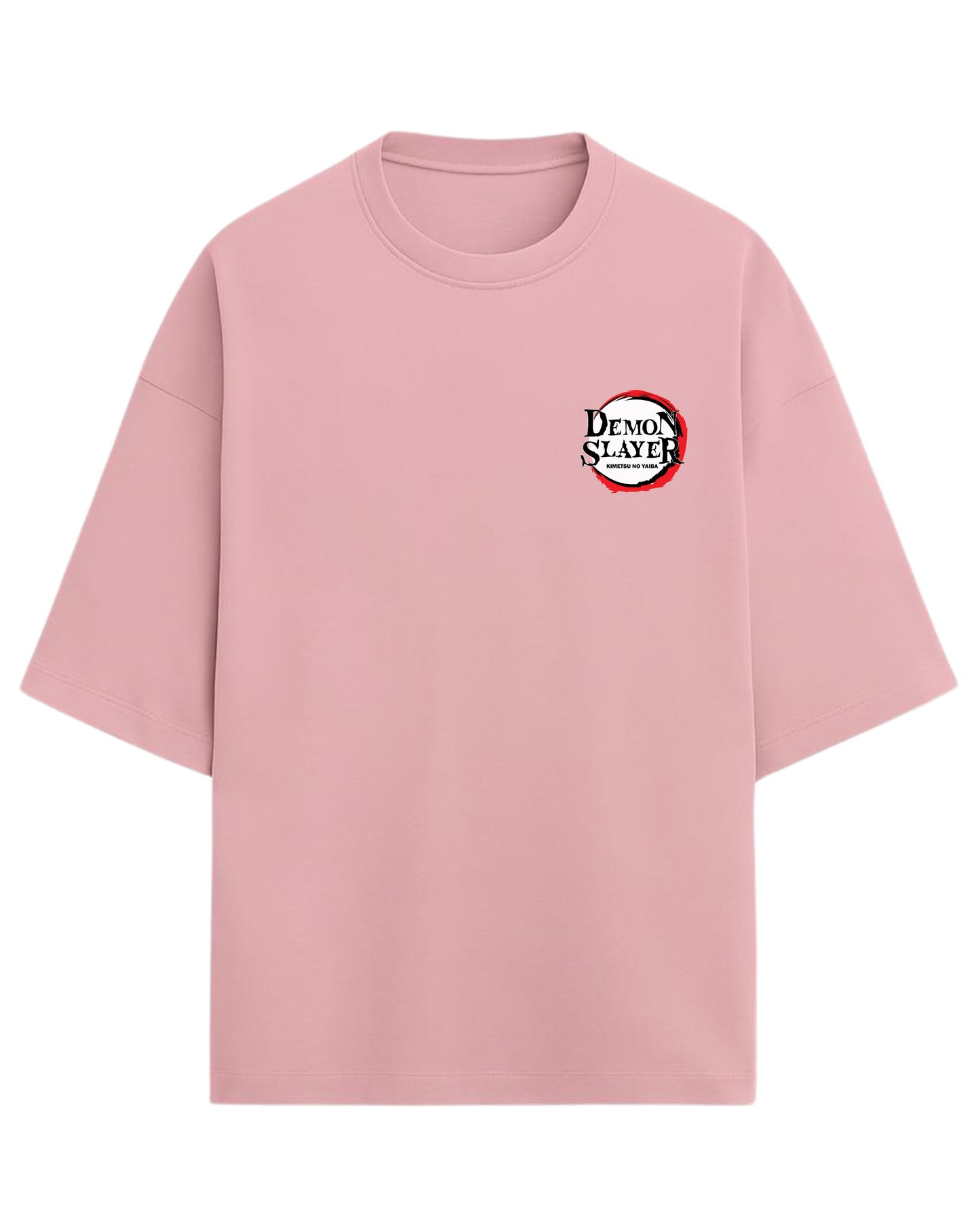 Tanjiro & Nezuko Duo Oversized T-Shirt | Demon Slayer Sibling Bond Graphic Tee | Premium 260 GSM Cotton